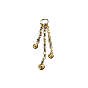 Titanium Triple Gold Chain