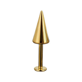 Titanium Vertical Hélix Gold Spike