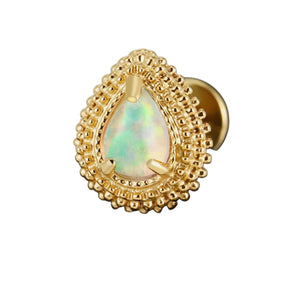 Titanium Clear / Opal Gold Labret
