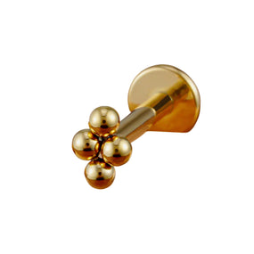 Titanium Gold 4 Ball Labret