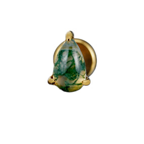 Titanium Agathe Gold Labret