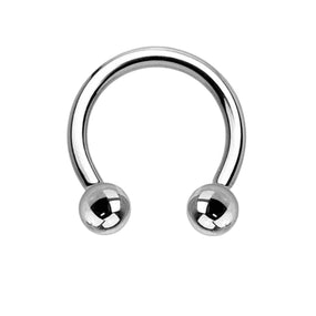 Titanium Silver Horse Shoe