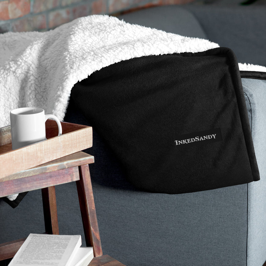 Inked Sandy Sherpa Blanket