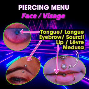 Perçage bouche / visage